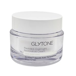 New sealed jar glytone peptide+ overnight restorative cream
